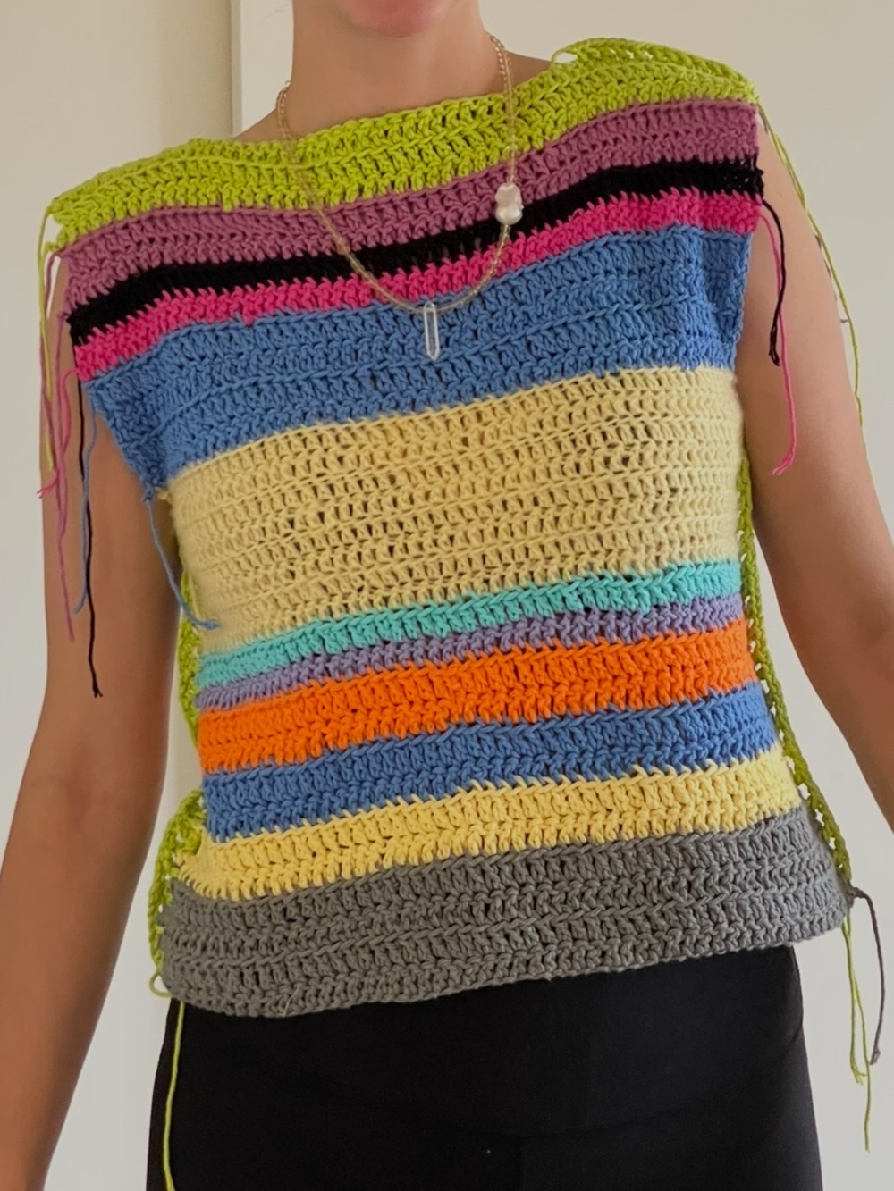 Vintage cotton crochet top.